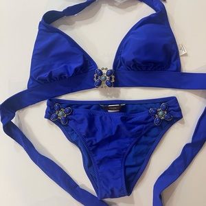 SINGLE - women swim wear brand, deep blue